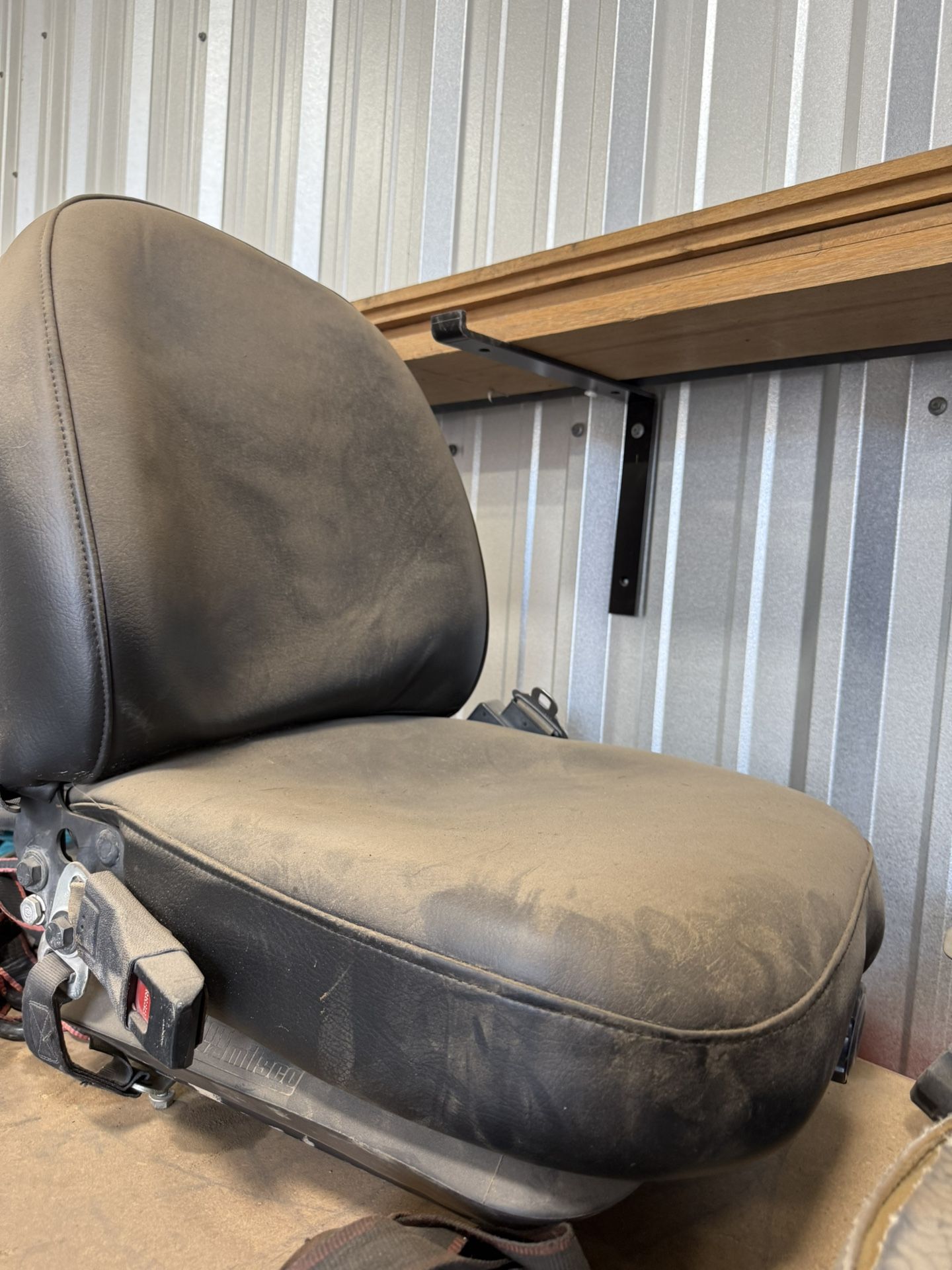JLG Skytrack forklift reach fork lift reupholstered seat assembly