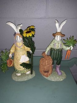 Very cute country rabbit set