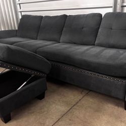 couch with storage ottoman