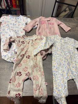 0-3 months baby girl pajamas
