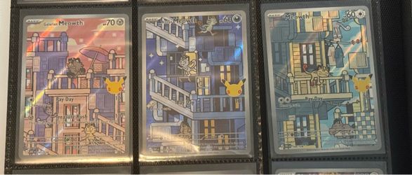 3 Meowth in 30th Celebration