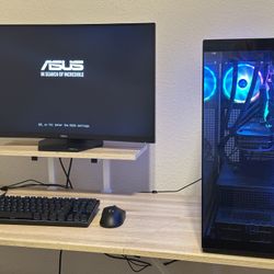 Gaming set Up - CyberPowerPC - Curved Gaming Monitor
