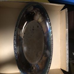 Vintage "Oneida" Silver Plated Bread Dish