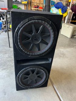 Dual Kicker Subwoofers in Ported Box