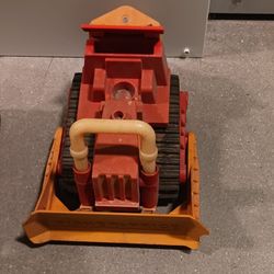 Vintage 70's Fisher- Price Dozer Loader Bulldozer #311 Construction 