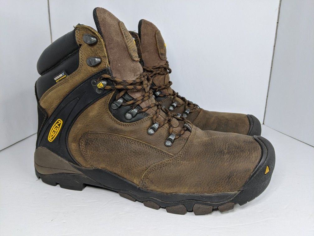 Keen Louisville 6” Steel Toe Size 14D Work Boot, Cascade Brown