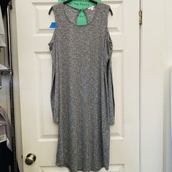 Grey Midi Maxi Dress By Xhilaration 