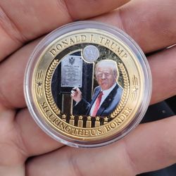 Trump Gold Plated Coins