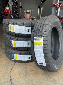 185/65/15 Goodyear all season 4 new tires installed ✅ instaladas ✅