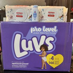 Luvs Sun 4 Jumbo Box Bundle $30 And $35 Each 