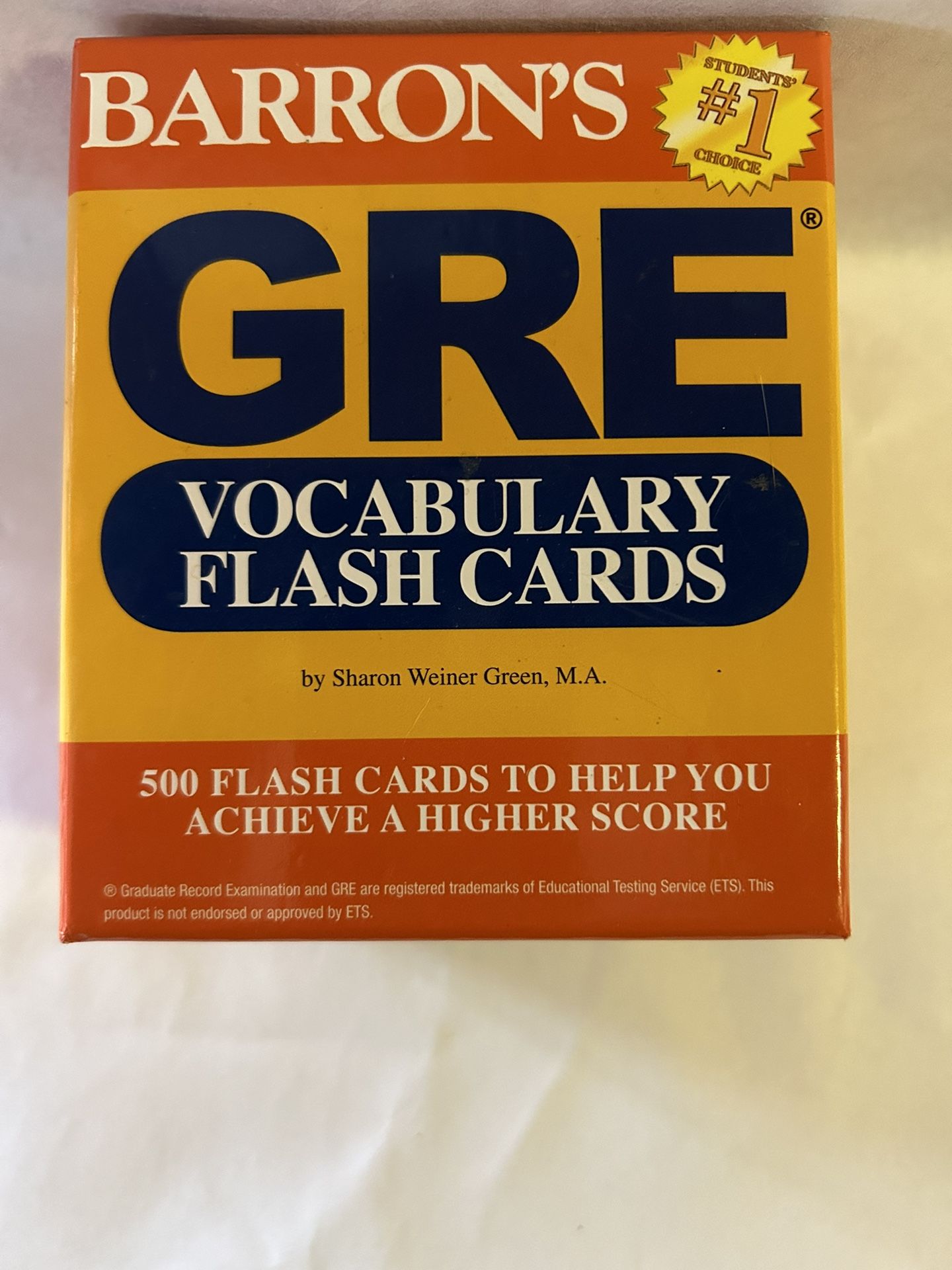 GRE Vocabulary Flash Cards by Sharon Weiner Green M.A. (2012, Cards,Flash Cards)