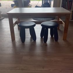 IKEA Children’s Table With 2 Stools