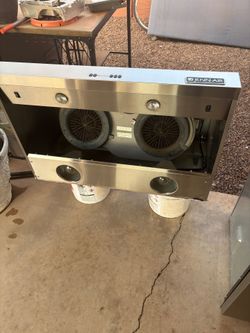 Kitchen appliances stove oven and hood