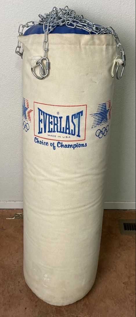 Vintage Everlast 1984 Olympics LA California Heavy Bag Punching