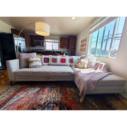MOVING SALE: Gray Sectional Sleeper Sofa 🔥