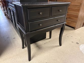 Alisa Antique Black Storage Console