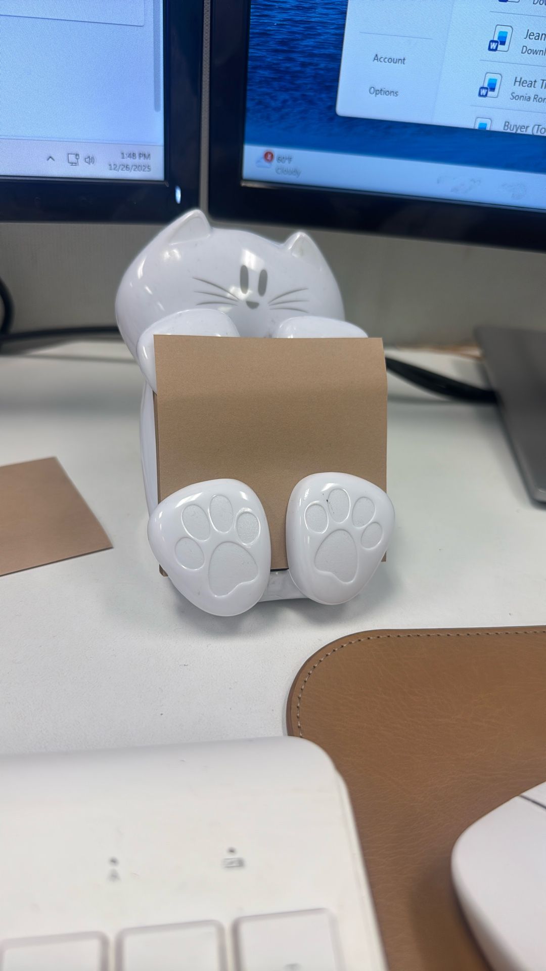 Cat Sticky Note Dispenser