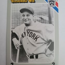 Rare Lou Gehrig Card