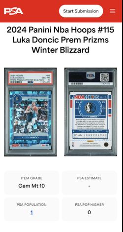 Luka Doncic Premium Prizm Winter Blizzard
