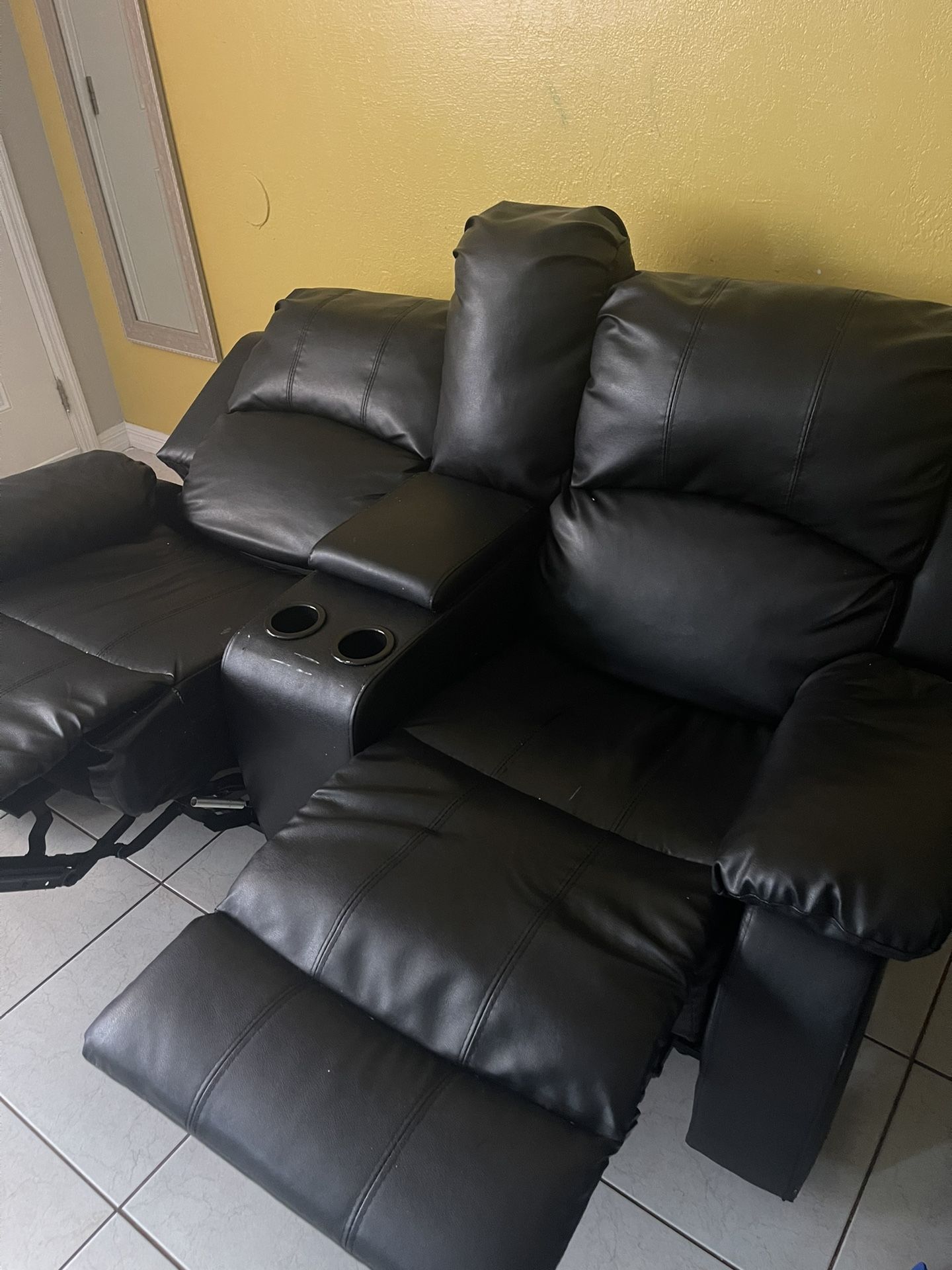 Juego De Sala Con Reclinable 