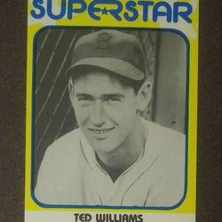 1980 Superstar Ted Williams Boston Red Sox #23 Baseball Card Vintage Collectible Sports MLB Special