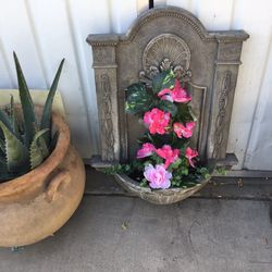 BEAUTIFUL FLOWER STONE DECORATION CAN CONVERT TO WATERFALL