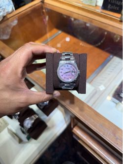 Rolex datejust Pink diamond dial Diamond bezel Box only
