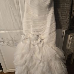 Maggie Sottero Wedding Dress, Vail And Headband 