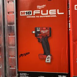Milwaukee M18 FUEL GEN-3 18V Lithium-Ion Brushless Cordless 1/2 in. Compact Impact Wrench with Friction Ring (Tool-Only)