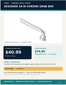 Moen 18-Inch Chrome Grab Bar