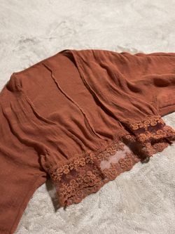 burnt orange cover up 