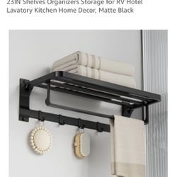 Towel Rack Bar /with towel Hooks 