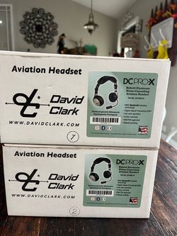 David Clark DC PRO-X Aviation Headset (x2)