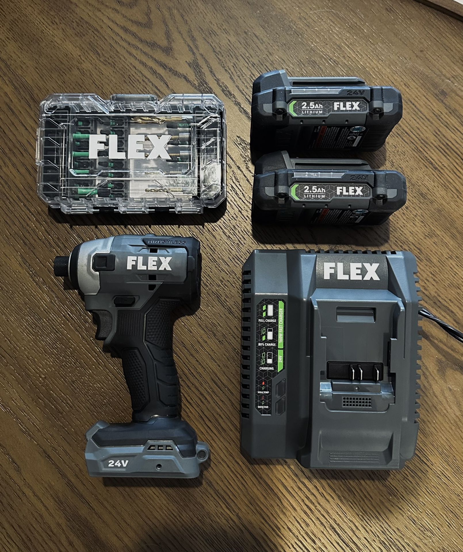 Flex 24v Impact Driver Tool Set
