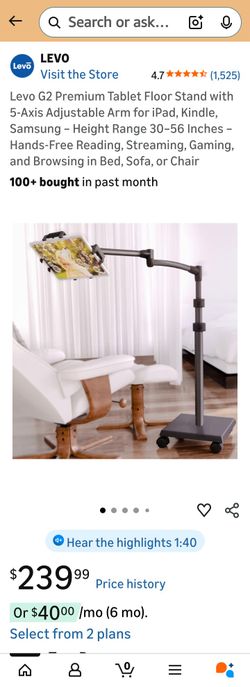 Levo G2 Tablet floor stand