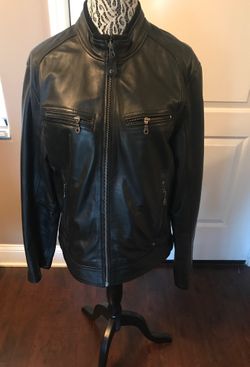 Men’s leather coat