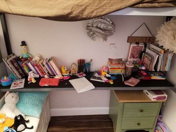 Twin Loft Bed W Desk Great For A Kid S Room Space Saver