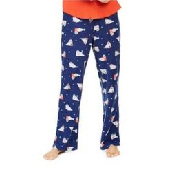 NEW Jenni Printed Fleece Pajama Pants, Walrus, Size XXL, Retail $39.95

