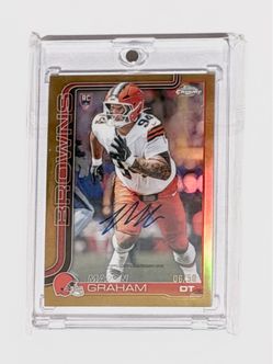 Mason Graham Topps Chrome RC Auto Gold /50