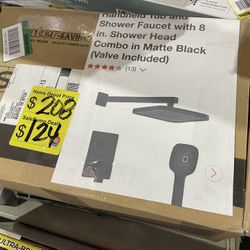 SaleSumo Matte black shower set