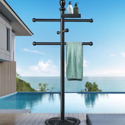 Towel Pole For Out Door Pool- Hanging Towel Pole