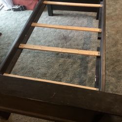 2 Solid Wood Twin Size Bed Frames