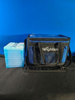 Enlighten Blue Cooler Bag with 4 Ice Inserts