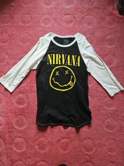 Nirvana 3/4 Baseball T-Shirt