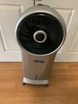 Evaporative cooler fan