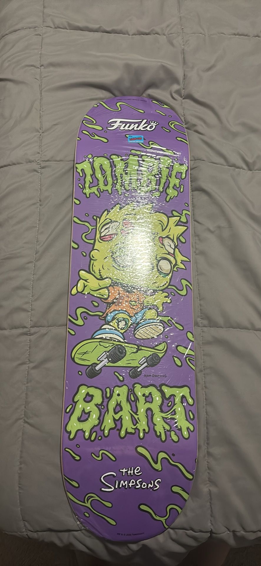 Funko Skateboard Zombie Bart Con Exlcusive