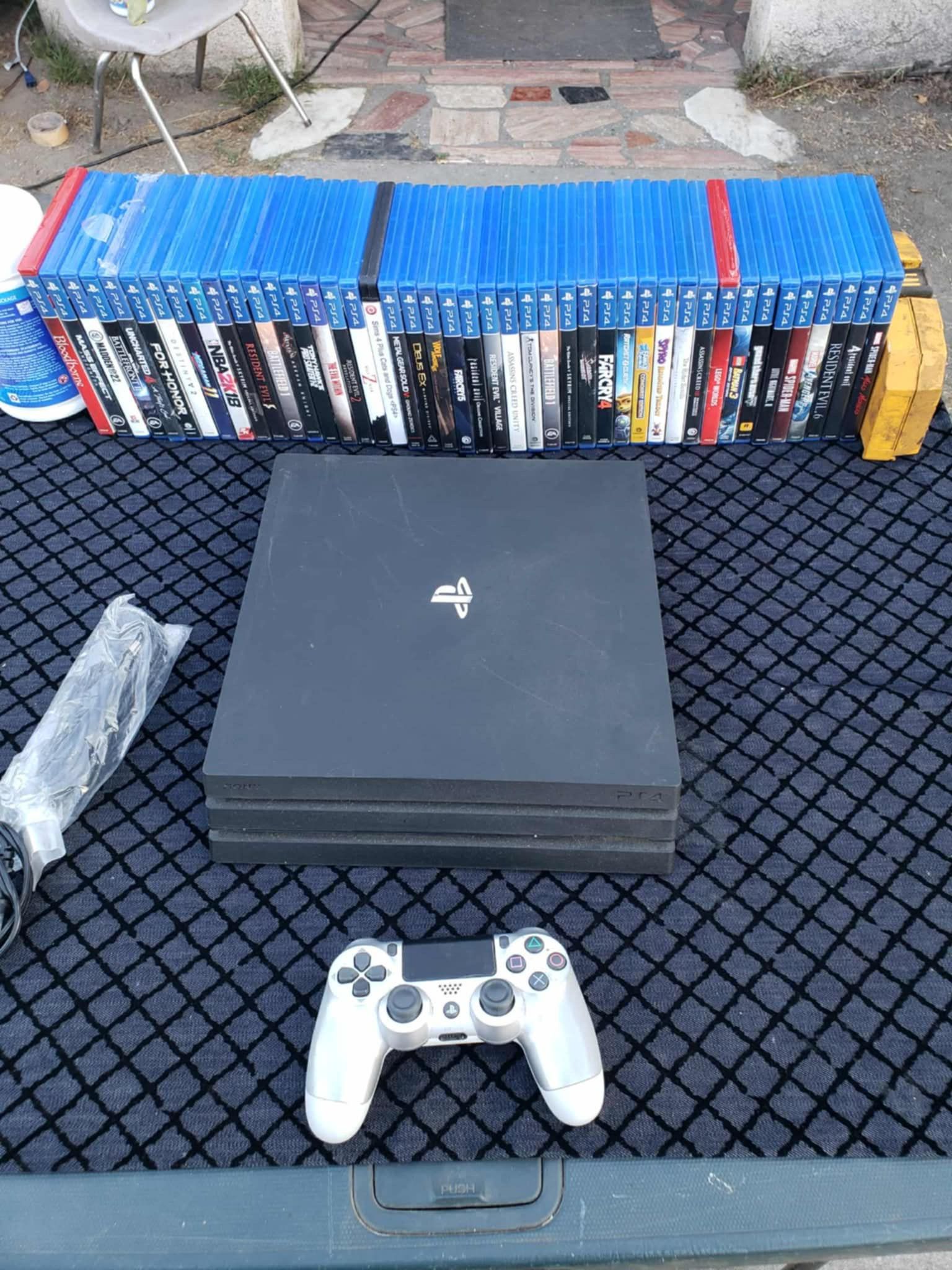 2020 3rd Generation With Games Installed Playstation 4 PS4 Pro 1000GB $200! 8 Great Games for $100! Or $20! Each. Willing to Trade