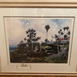 Framed Coastal Painting- Laguna Beach