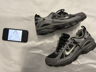 Nike Air Trail Ridge Running Shoes Silver Black Gray