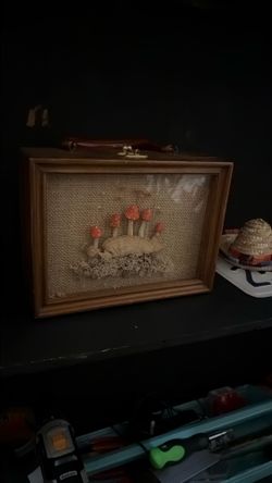 1970s mushroom purse